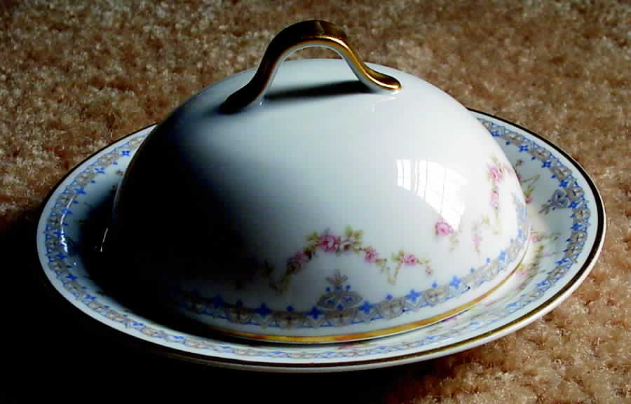 H2434 Round Covered Butter by Haviland-1