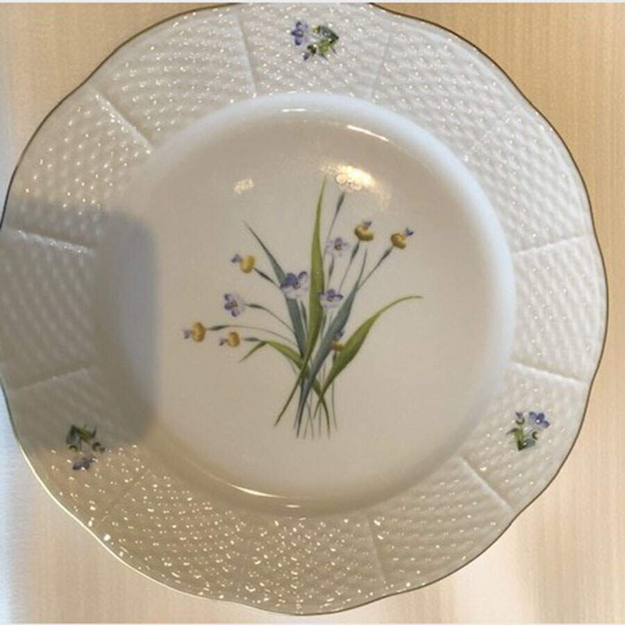 Flowers of Bermuda Luncheon Plate by Herend-1