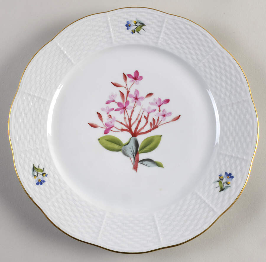 Flowers of Bermuda Luncheon Plate by Herend-1