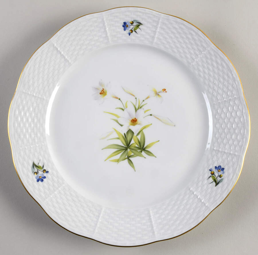 Flowers of Bermuda Luncheon Plate by Herend-1