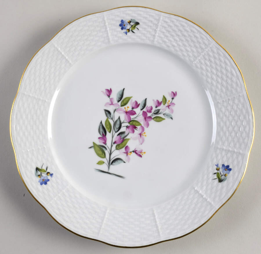 Flowers of Bermuda Luncheon Plate by Herend-1