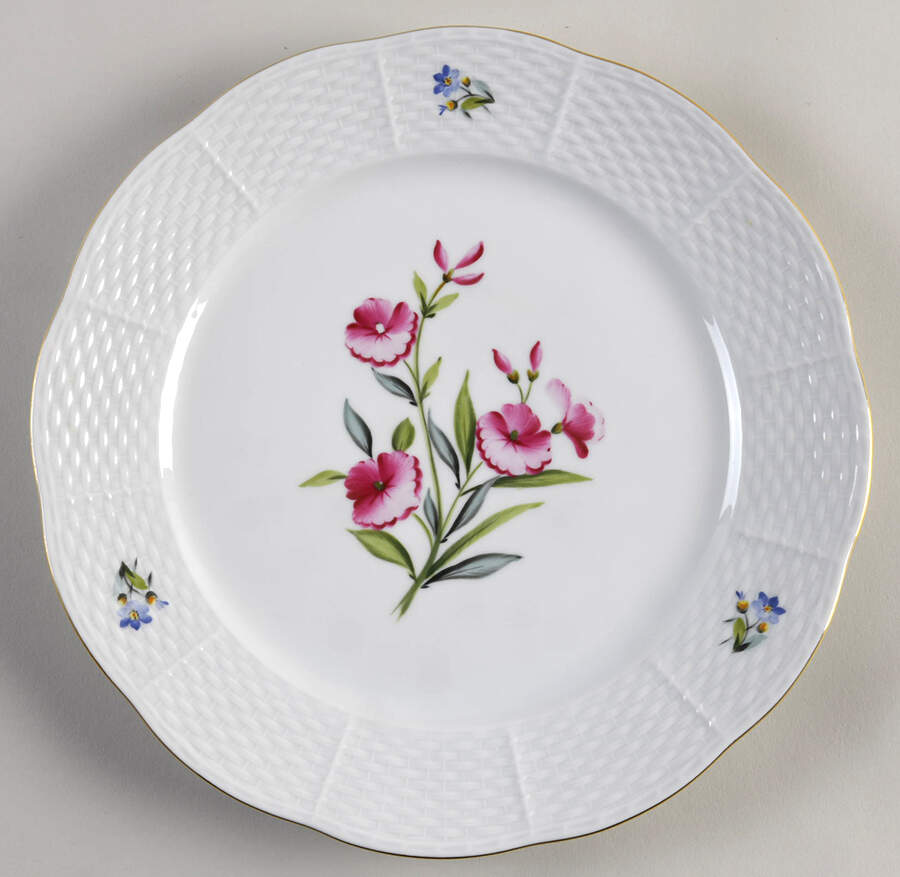 Flowers of Bermuda Luncheon Plate by Herend-1