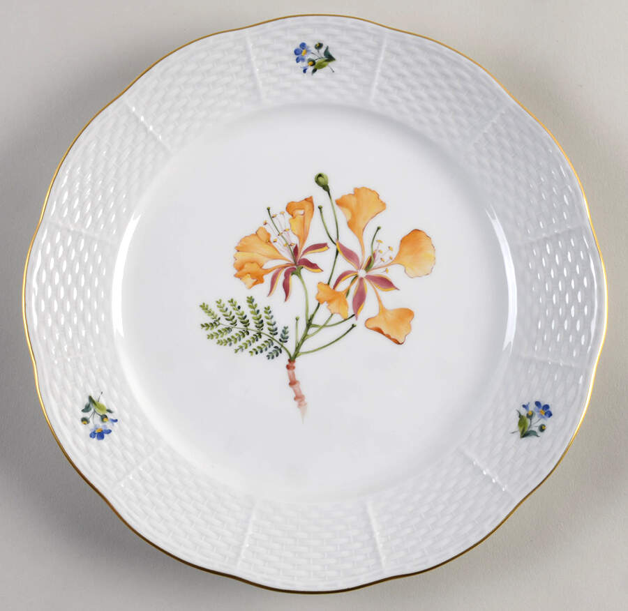 Flowers of Bermuda Luncheon Plate by Herend-1
