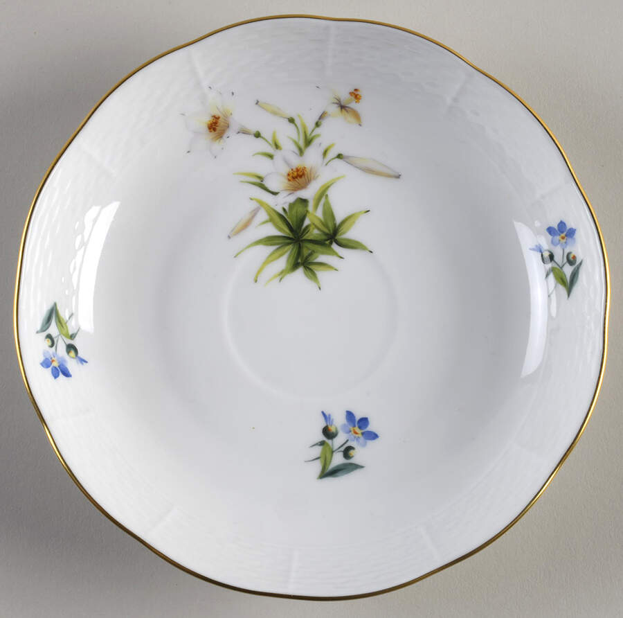 Flowers of Bermuda Saucer for Chocolate Cup by Herend-1