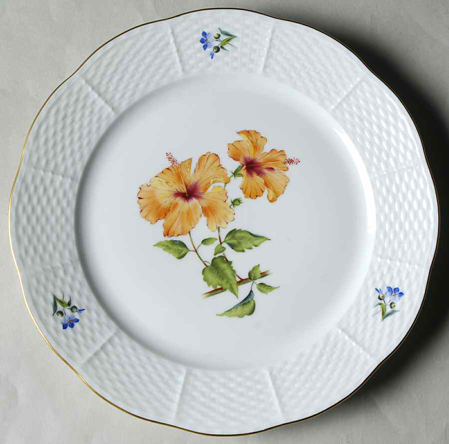 Flowers of Bermuda Luncheon Plate by Herend-1