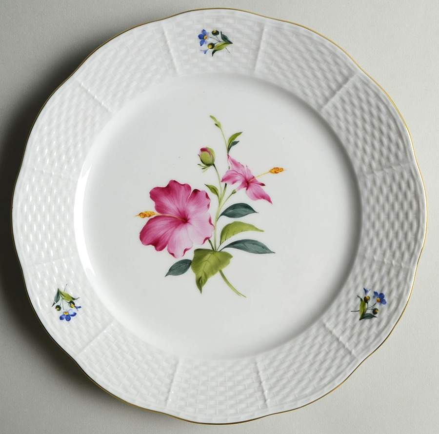 Flowers of Bermuda Luncheon Plate by Herend-1