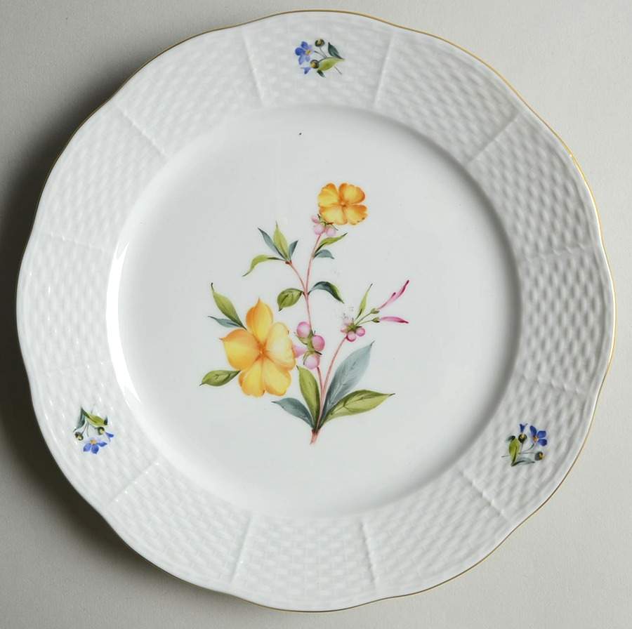Flowers of Bermuda Luncheon Plate by Herend-1