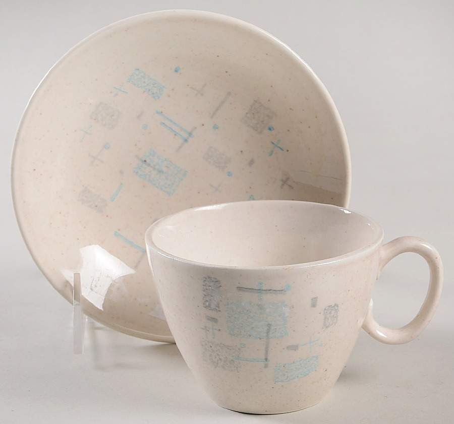 Blue Heaven Flat Cup & Saucer Set by Harmony House China-1