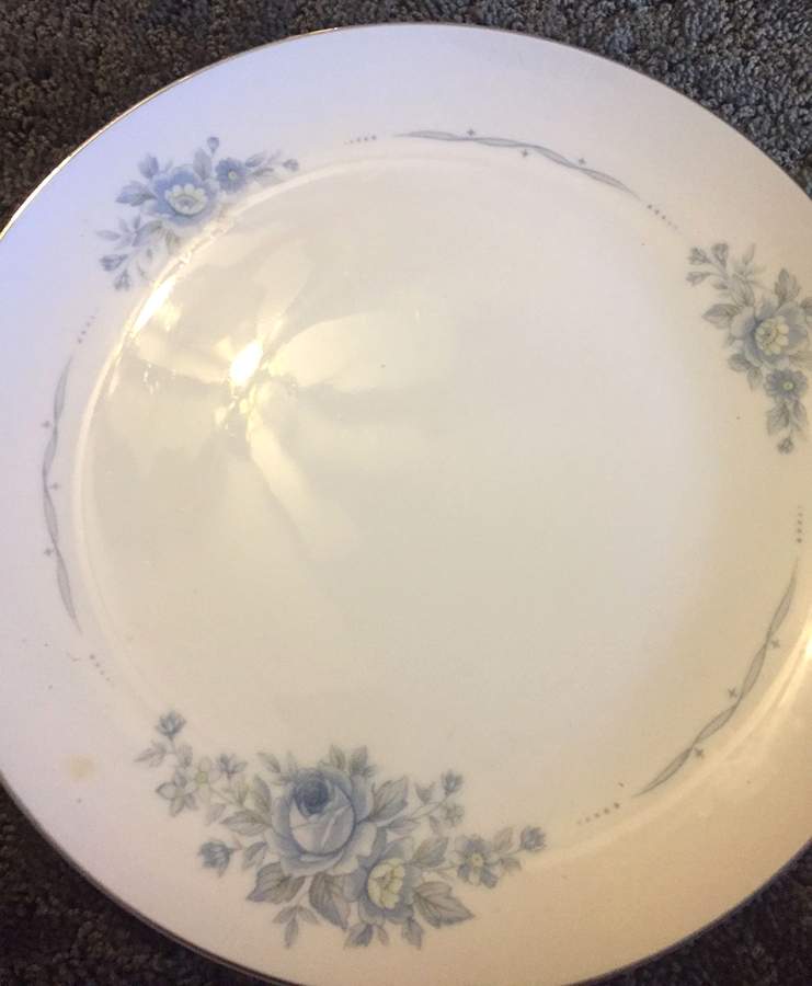 Rosemarie (Blue Floral) Dinner Plate by Hara-1