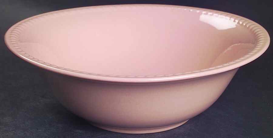 Kraft Pink 8" Round Vegetable Bowl by Homer Laughlin -1