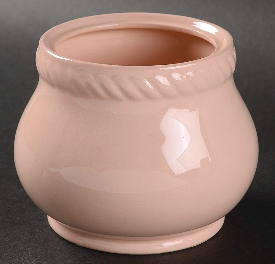 Kraft Pink Sugar Bowl No Lid by Homer Laughlin -1