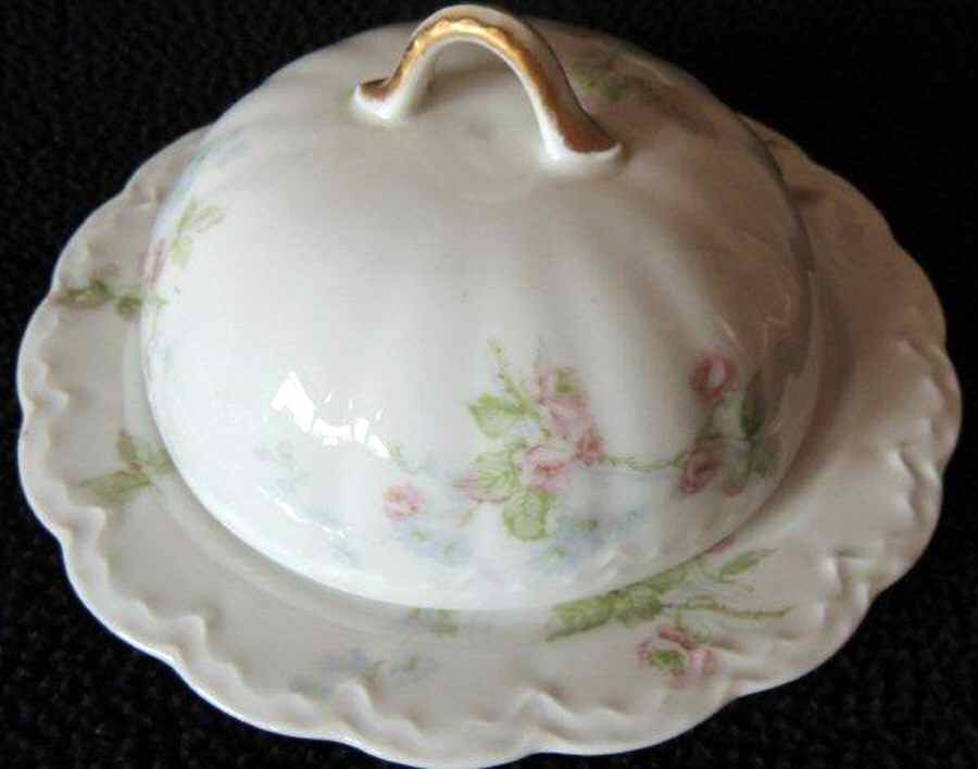 H2457 Round Covered Butter by Haviland-1