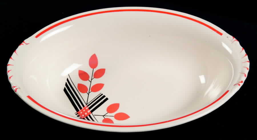 N260 9" Oval Vegetable Bowl by Homer Laughlin -1
