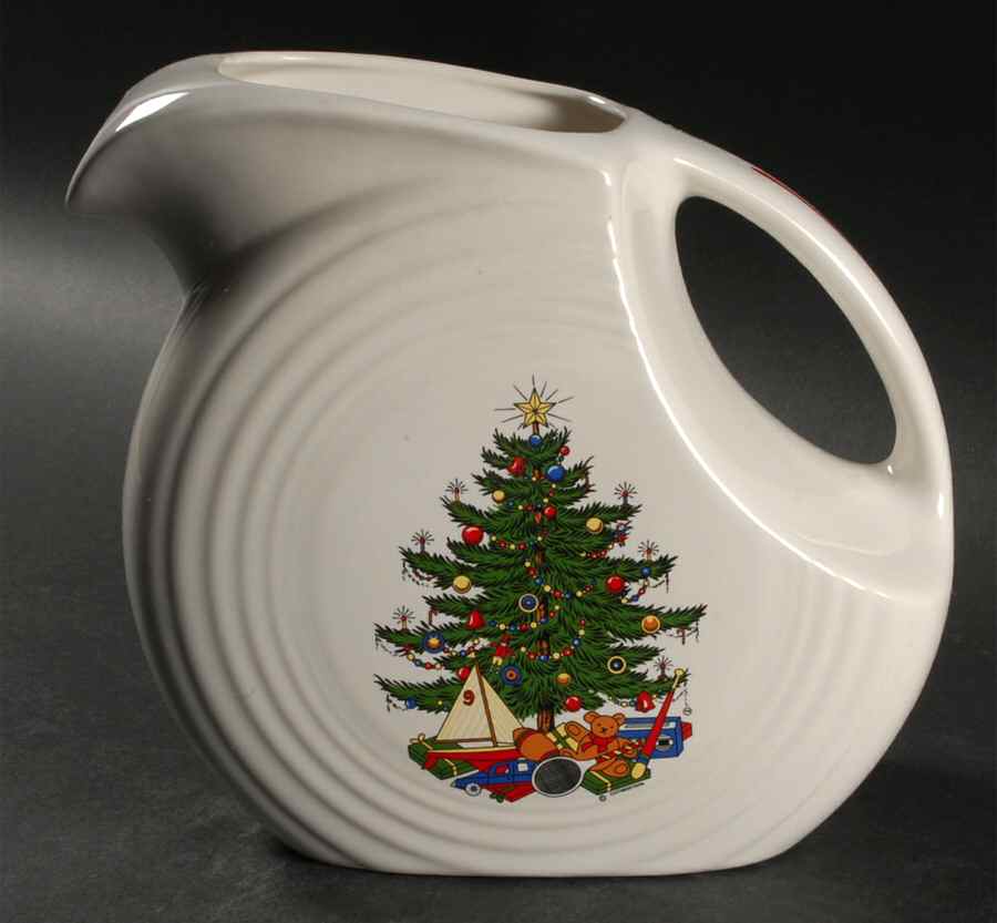 Fiesta American Christmas Tree 64 Oz Pitcher by Homer Laughlin -1