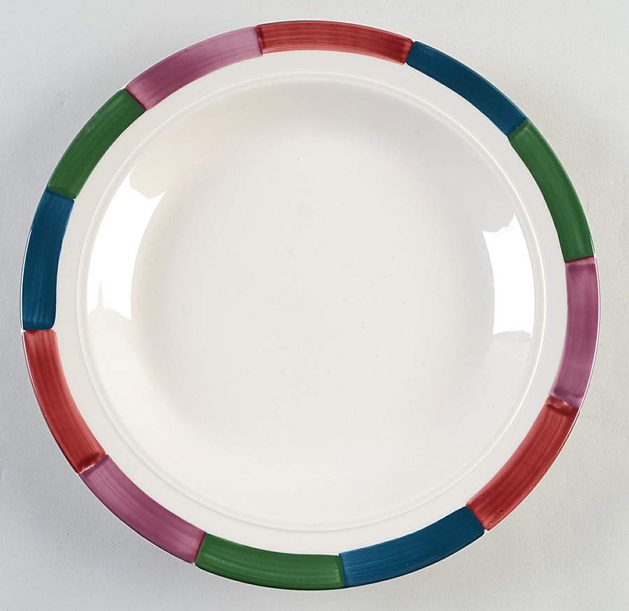 Tones Large Rim Soup Bowl by Homer Laughlin -1