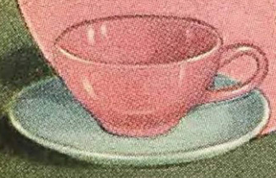 Pinquoise Flat Cup & Saucer Set by Harmony House China-1