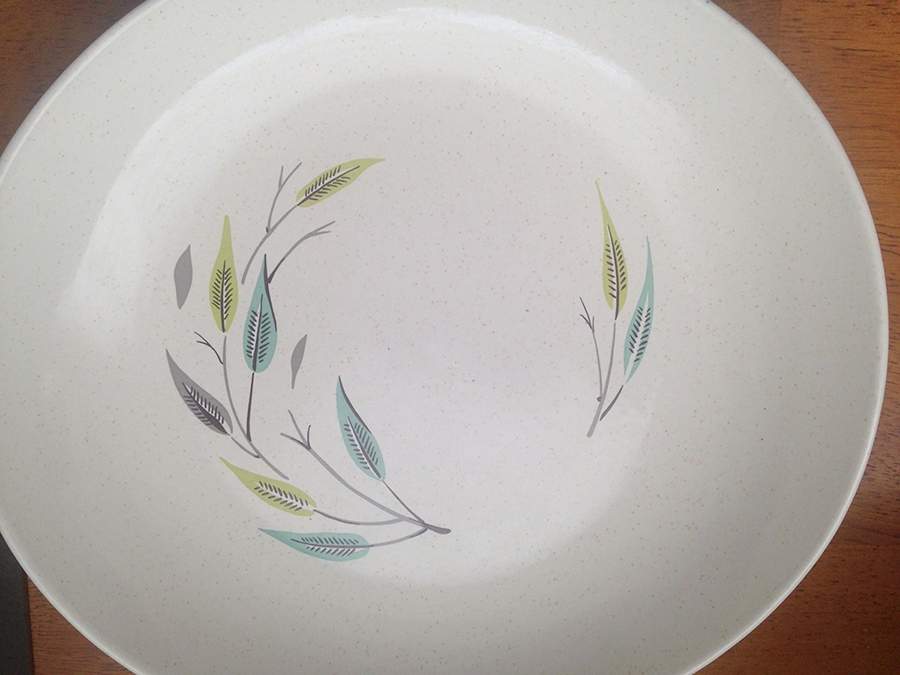 Whispering Leaves 9" Round Vegetable Bowl by Harmony House China-1