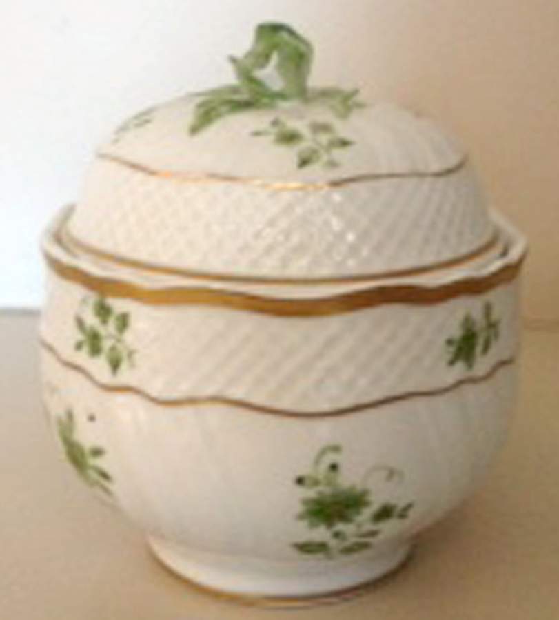 Pannonia Sugar Bowl & Lid by Hollohaza-1