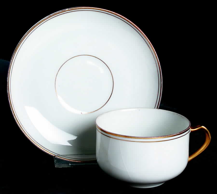HUT1257 Flat Cup & Saucer Set by Hutschenreuther-1