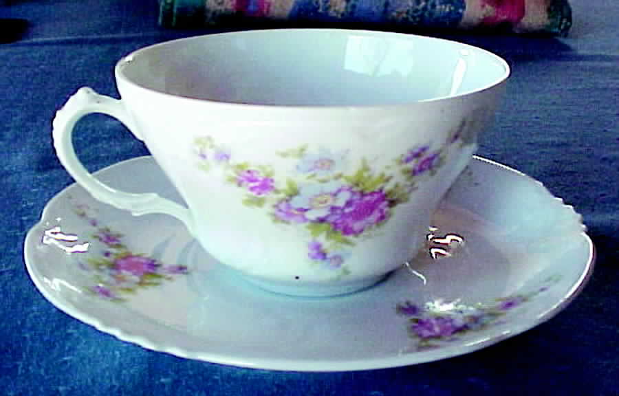 HAB67 Flat Cup & Saucer Set by Habsburg-1