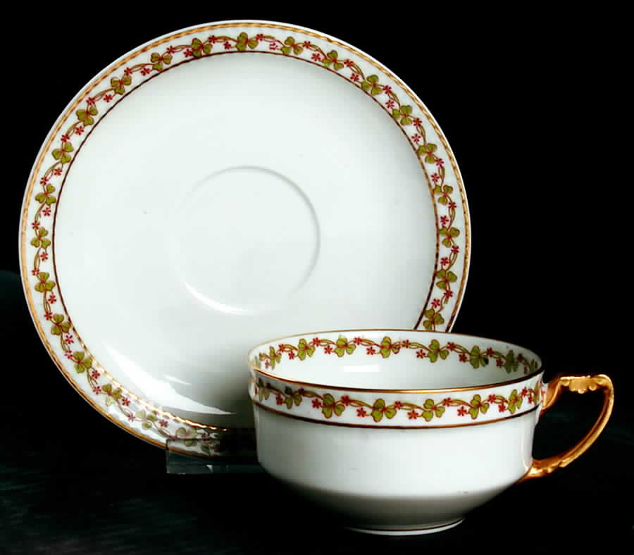 Schleiger 296-1 Flat Cup & Saucer Set by Haviland-1
