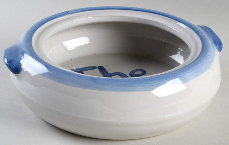 Palm Tree 2 Qt Round Covered Casserole No Lid by M A Hadley-1