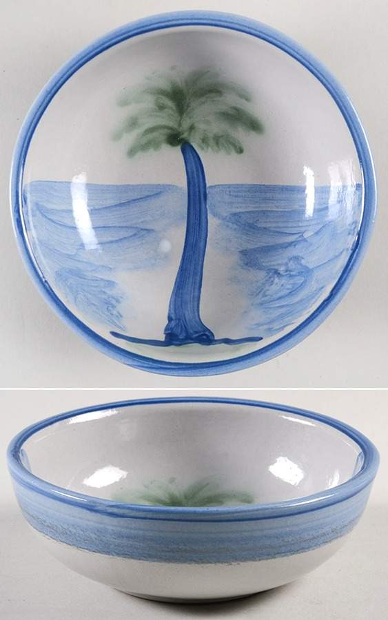 Palm Tree Coupe Cereal Bowl by M A Hadley-1
