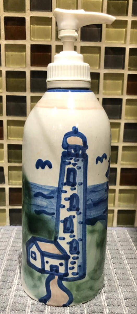 Lighthouse Lotion Dispenser by M A Hadley-1