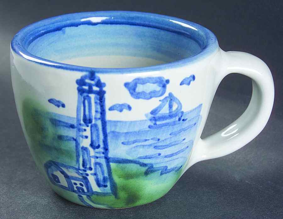 Lighthouse Flat Cup by M A Hadley-1