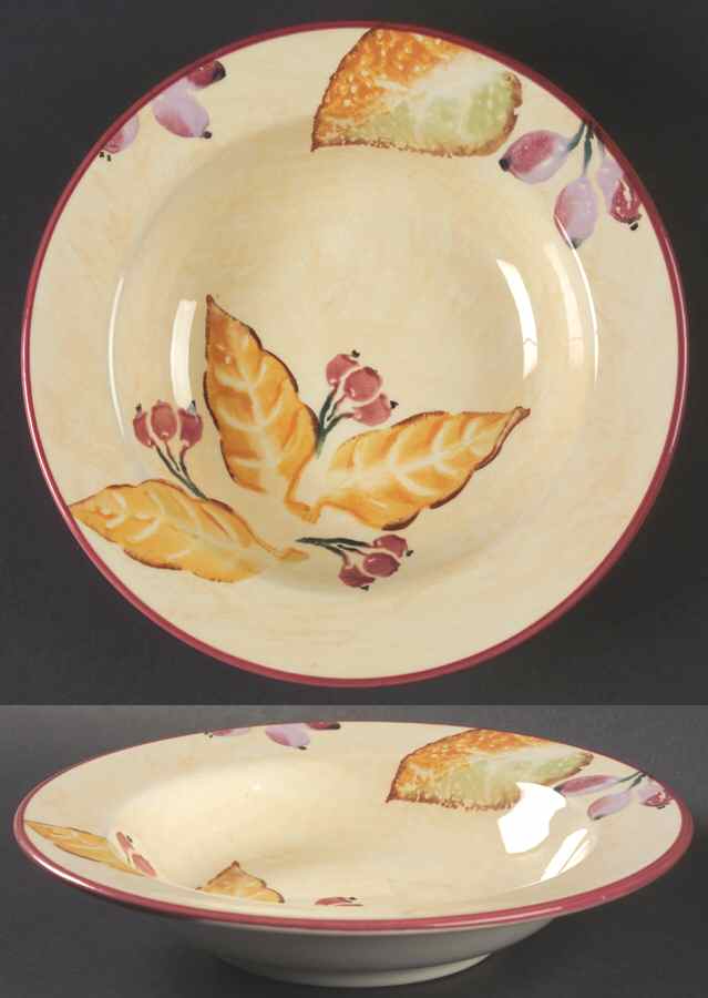 Wild Berries Rim Soup Bowl by Home-1