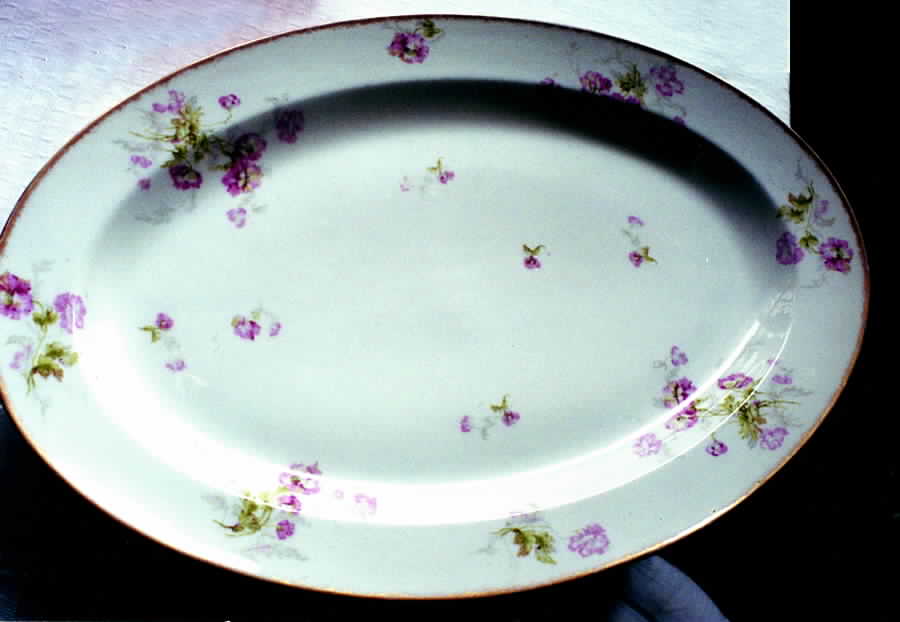 H2490 13" Oval Serving Platter by Haviland-1