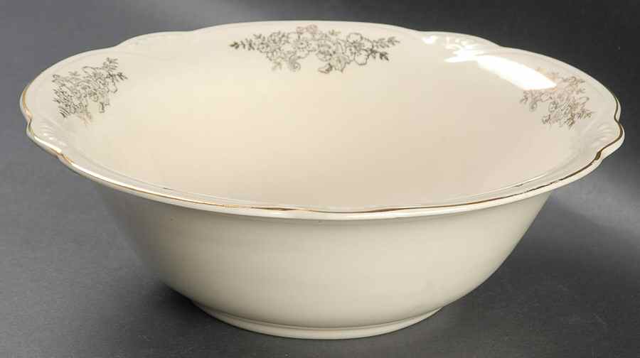 Golden Rose (Marigold Shape) 9" Round Vegetable Bowl by Homer Laughlin -1