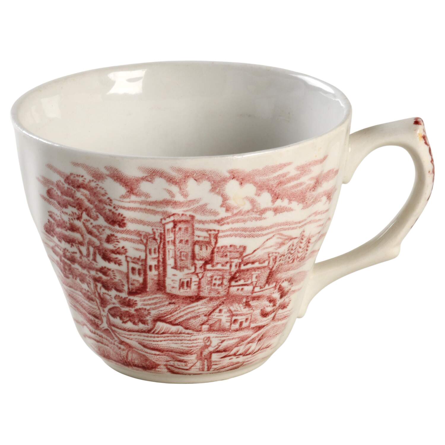 Olde Country Castles Red Flat Cup by Hostess Tableware-1