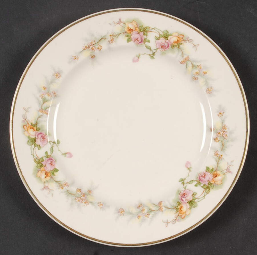 Sweetheart Rose (Virginia) Bread & Butter Plate by Harker-1