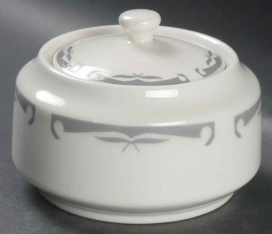 Gray Wing Sugar Bowl & Lid by Homer Laughlin -1