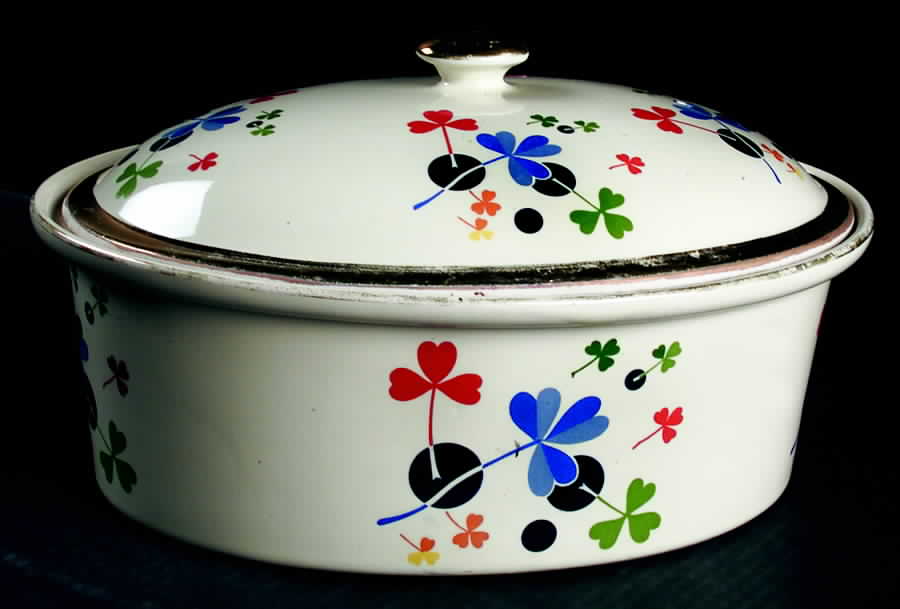 Golden Clover 3 Quart Oval Covered Casserole by Hall-1