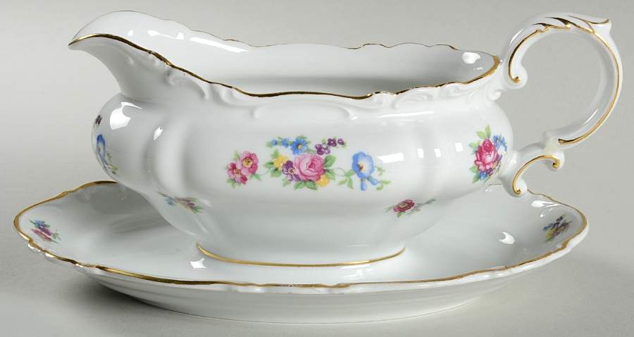 16106 Gravy Boat with Attached Underplate by Heinrich - H&C-1
