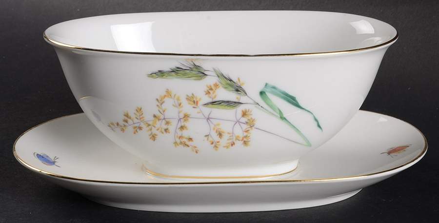 Summer Gravy Boat with Attached Underplate by Heinrich - H&C-1