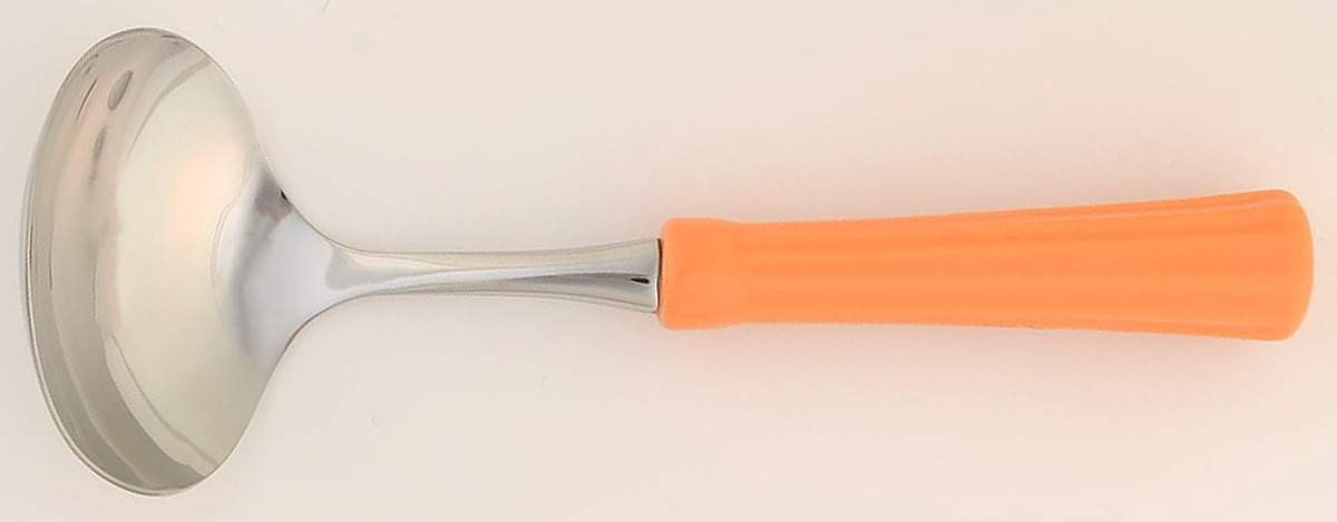 Fiesta Tangerine (Intro 2003) Gravy Ladle with Stainless Bowl by Homer Laughlin -1
