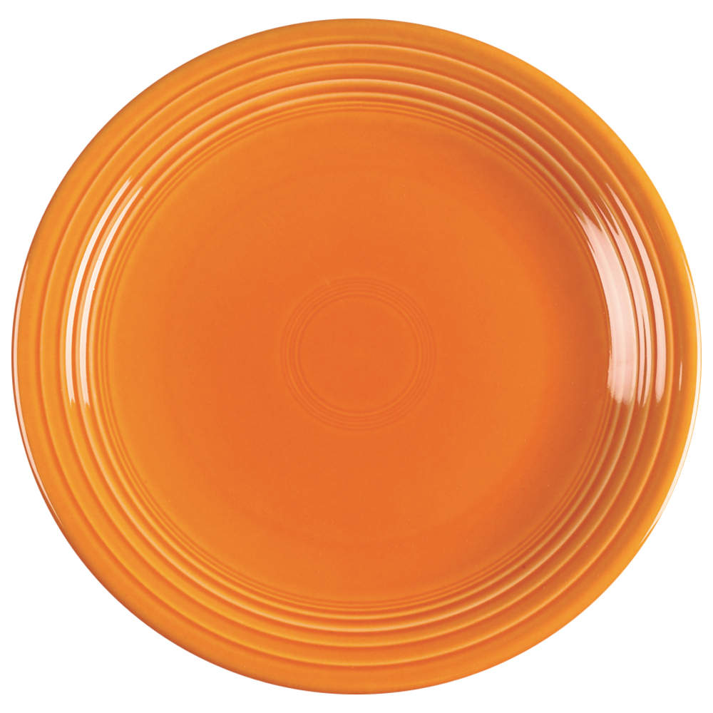 Fiesta Tangerine (Intro 2003) 11" Chop Plate (Round Platter) by Homer Laughlin -1