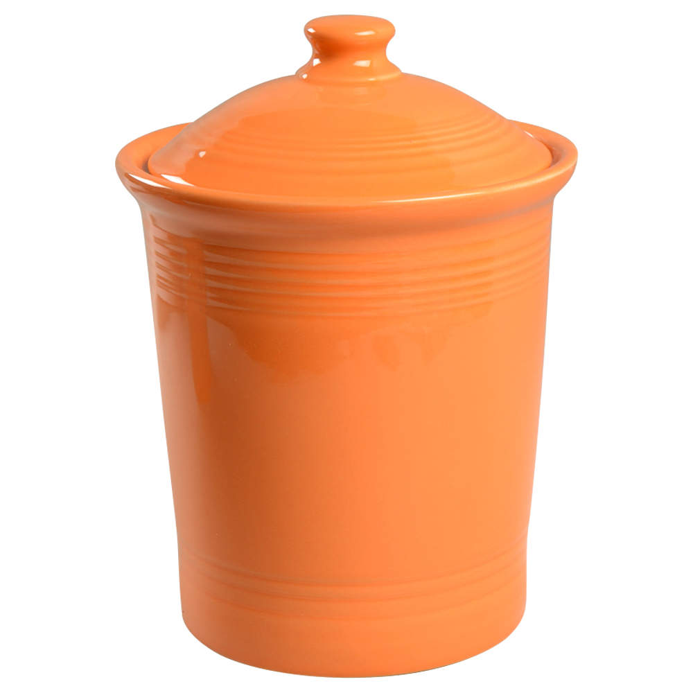 Fiesta Tangerine (Intro 2003) Large Canister & Lid by Homer Laughlin -1