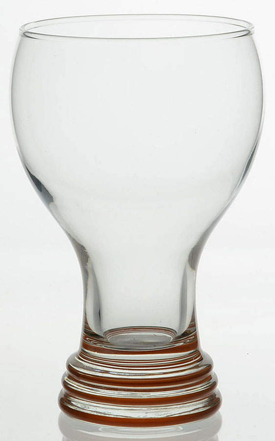 Fiesta Tangerine (Intro 2003) Glassware Goblet by Homer Laughlin -1