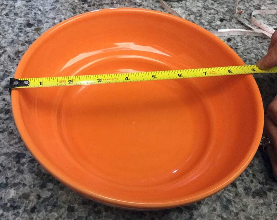 Fiesta Tangerine (Intro 2003) 48 Oz Betty Bowl by Homer Laughlin -1