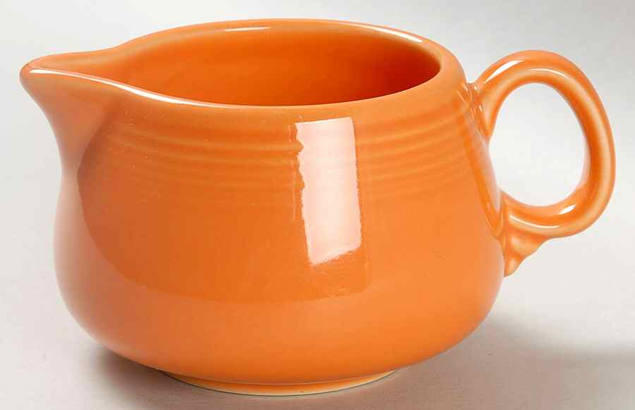 Fiesta Tangerine (Intro 2003) Creamer by Homer Laughlin -1