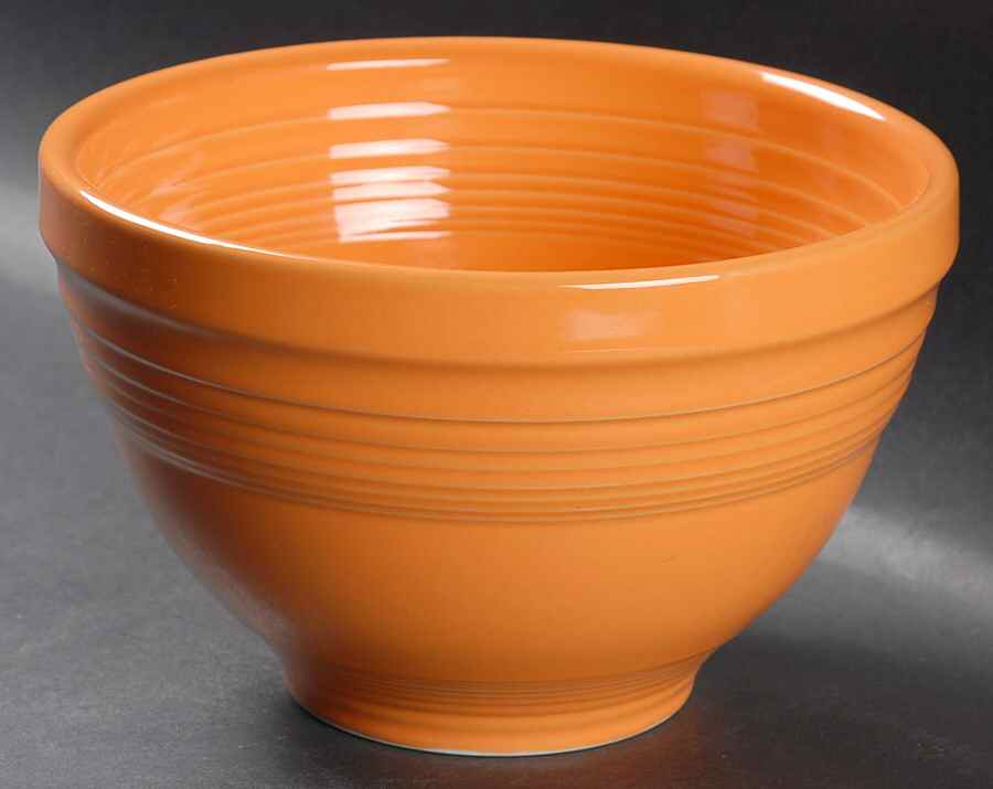 Fiesta Tangerine (Intro 2003) 7" Prep Bowl by Homer Laughlin -1