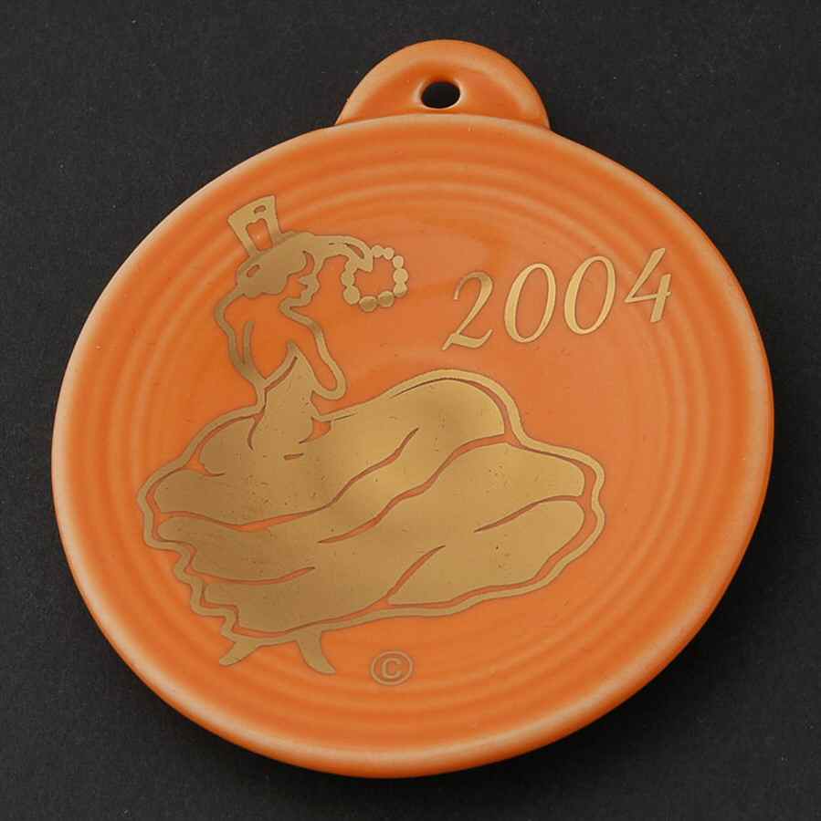 Fiesta Tangerine (Intro 2003) Ornament by Homer Laughlin -1
