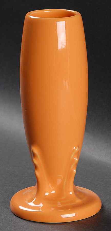 Fiesta Tangerine (Intro 2003) 6" Bud Vase by Homer Laughlin -1