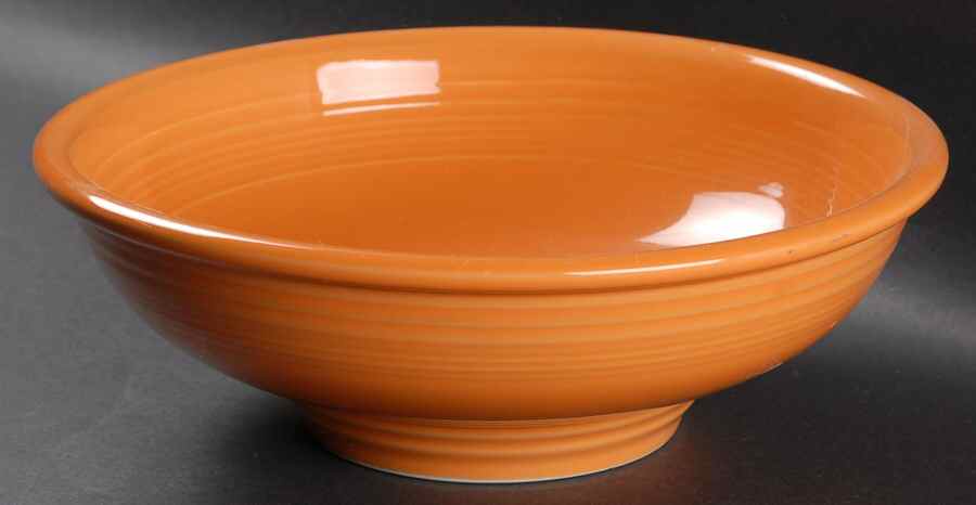 Fiesta Tangerine (Intro 2003) Pedestal Bowl by Homer Laughlin -1