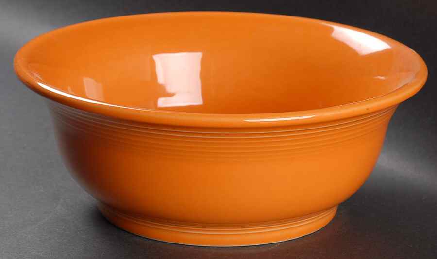Fiesta Tangerine (Intro 2003) 9" Mixing Bowl by Homer Laughlin -1