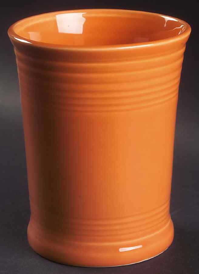 Fiesta Tangerine (Intro 2003) Utensil Holder by Homer Laughlin -1